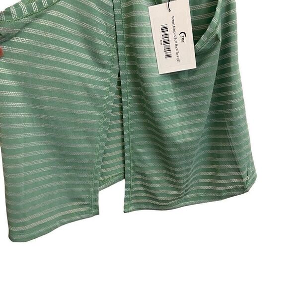 NEW Zyia Active Forest Nimbus Split Back Tank Green Striped Small - Picture 4 of 6